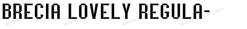 BRECIA LOVELY REGULA字体转换